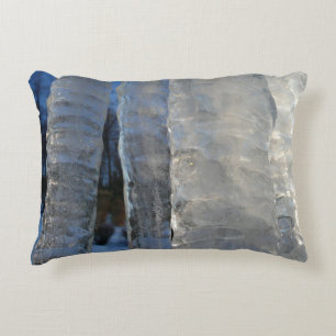 Almofada Decorativa Imcicles Abstrato Blue Winter Photoics