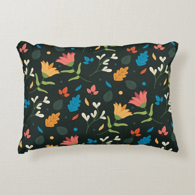 Almofada Decorativa Impressão bobotânico preto (Frente)