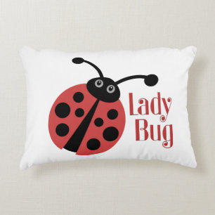 Almofada Decorativa Impressão de Animais de Ladybug