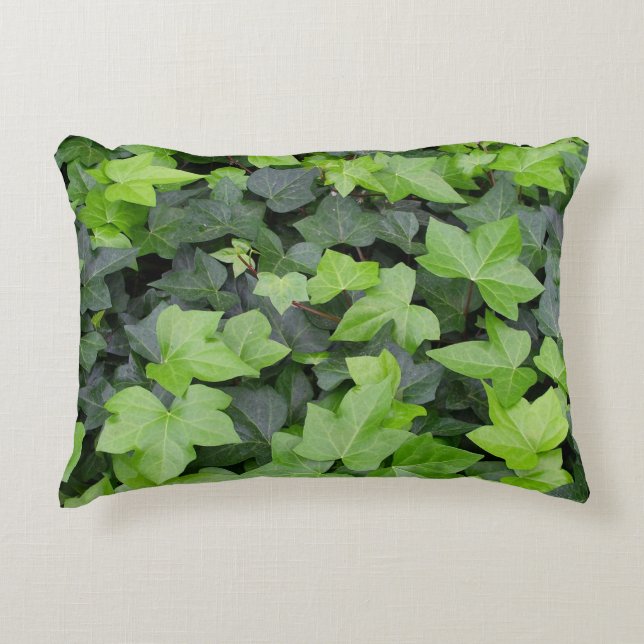 Almofada Decorativa Impressão de Botânica de Ivy Verde (Frente)