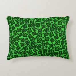 Almofada Decorativa Impressão de leopardo em forma de trevo para o dia