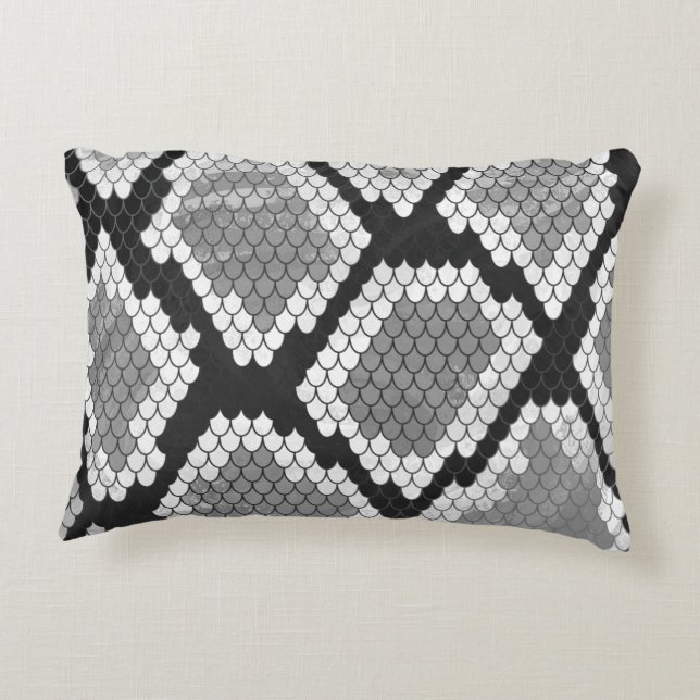 Almofada Decorativa IMPRESSÃO e CINZA COBRA (Verso)