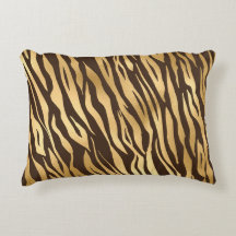 Impressão Elegante de Tigre Dourado Chic - Glama d