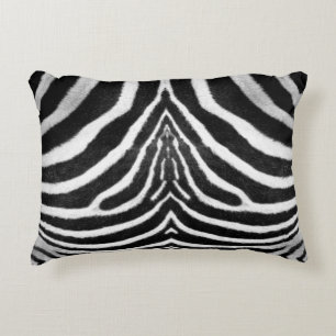 Almofada Decorativa impressão preto e branco da zebra das listras da
