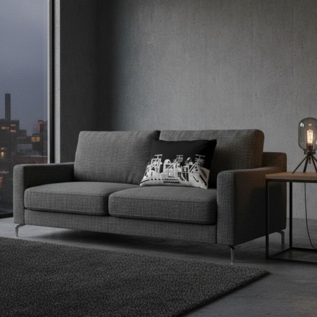 Almofada Decorativa Industrial Skyline Accent Pillow (Criador carregado)