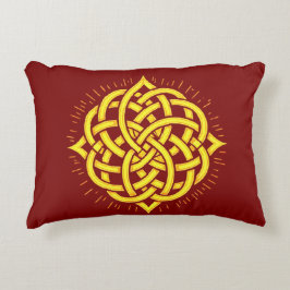 Almofada Decorativa Infinite Harmony: Sacred Mandala Celtic Symbol Art