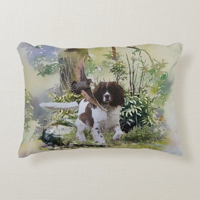 Almofada Decorativa Inglês Springer Spaniel (Frente)