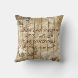 Almofada Decorativa Inspiradora Sobre Esperança