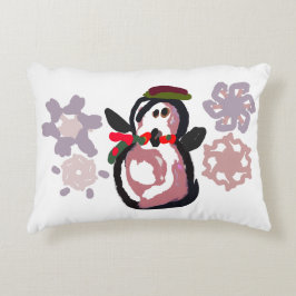 Almofada Decorativa Inverno do Pinguim