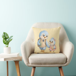 Almofada Decorativa Irmão Irmã Pássaro Fofo
