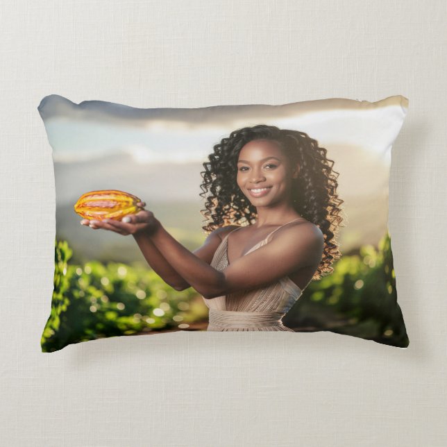 ALMOFADA DECORATIVA IVORY COAST - COCOA (Frente)