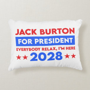 Almofada Decorativa Jack Burton Para Presidente 2028
