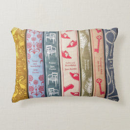 Almofada Decorativa Jane Austen Home Walllpaper and Books