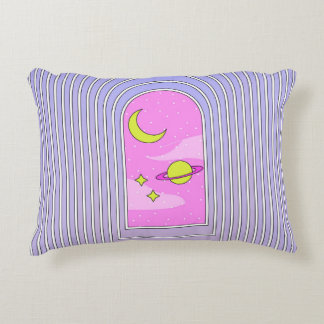 Almofada Decorativa Janela para o universo, cosmos digitais esotéricos