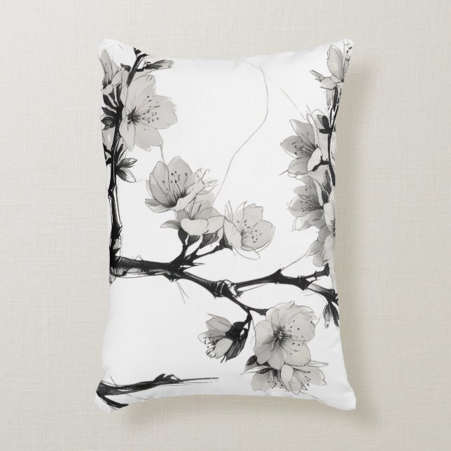 Almofada Decorativa Japanese Cherry Blossom Sakura (Frente(Vertical))