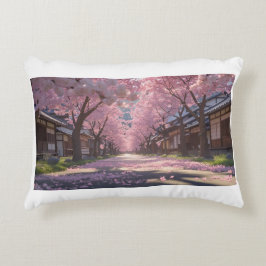 Almofada Decorativa Japanese Cherry Blossom Sakura Pillow - Day & Nigh