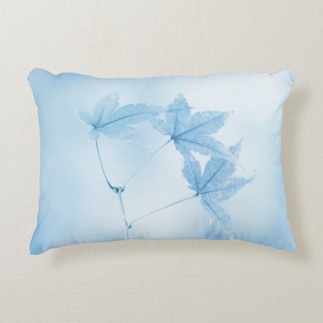 Almofada Decorativa Japonês sai em azul (Frente)