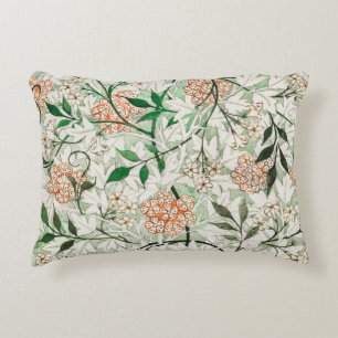 Almofada Decorativa Jardim de Jasmim William Morris Flor Clássica