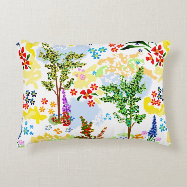 Almofada Decorativa Jardim de Verão (Frente)