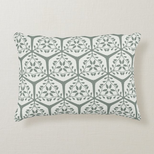 Almofada Decorativa Jardim dourado  Treliça - Sage Calm (Frente)