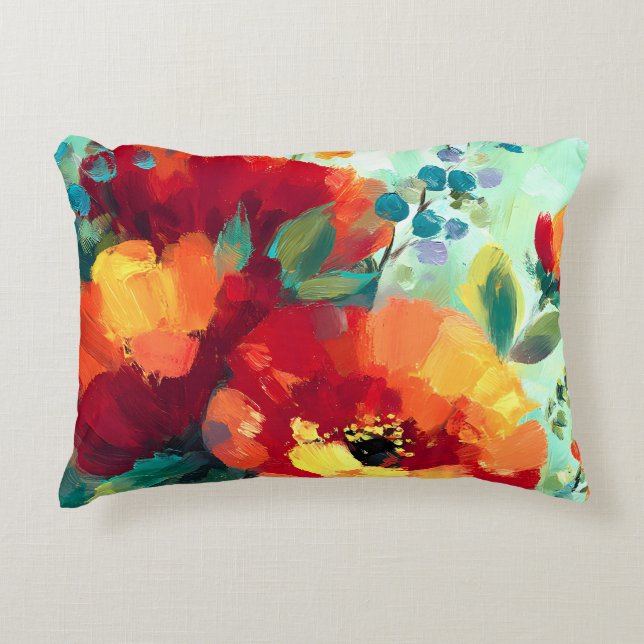 Almofada Decorativa Jardim Floral Bloom Vibrant (Frente)