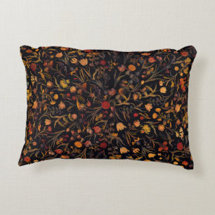 Almofada Decorativa Jardim Floral da Meia-Noite Exótica