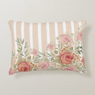 Almofada Decorativa Jardim Pastel Sonhador Listrado