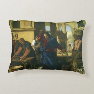 Almofada Decorativa Jesus Cristo Purificando o Templo