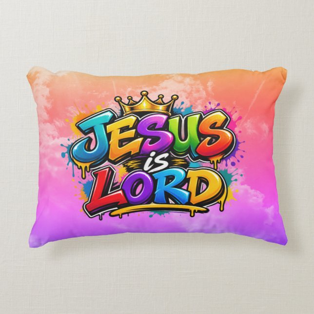 Almofada Decorativa Jesus é Senhor (Frente)