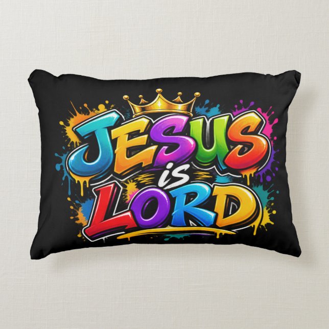 Almofada Decorativa Jesus é Senhor (Frente)