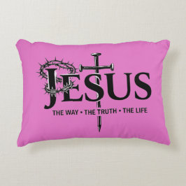 Almofada Decorativa Jesus the way, the truth, the life!