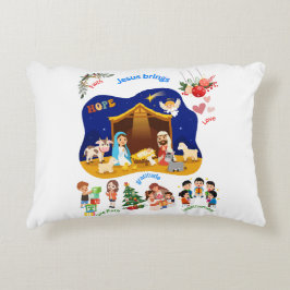 Almofada Decorativa Jesus traz amor, esperança e força