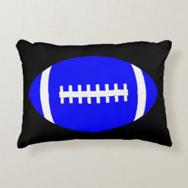 Almofada Decorativa Jogador de futebol azul e preto ou Travesseiro dec