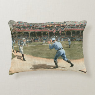 Almofada Decorativa Jogo da Liga Nacional de Basebol de 1886