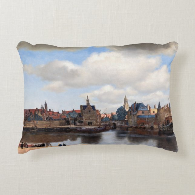 Almofada Decorativa Johannes Vermeer - Visão de Delft (Frente)