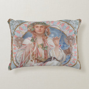 Almofada Decorativa Josephine Crane Bradley como Lavia por Alphonse Mu