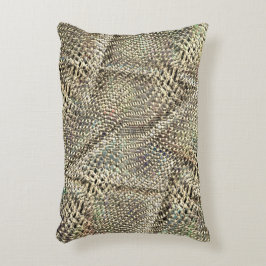 Almofada Decorativa juta de abstrato com ligeiro tom de ouro metálico