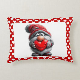 Almofada Decorativa "Key to My Heart" Whimsical Gnome