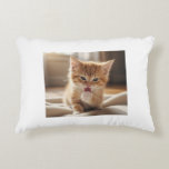 Almofada Decorativa Kitten print Pillow<br><div class="desc">Fabric: Brushed Polyester Make a statement without having to say a word when you accent your home with fully customizable pillows. Made from high quality spun polyester, these soft pillows look great with your personalized designs, quotes monograms, and photos. The perfect complement to your living room, bedroom, and even entryways,...</div>