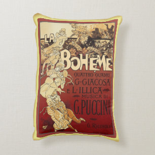 Almofada Decorativa La Boheme ~ Puccini Opera ~ Paris Bohemian Life ~
