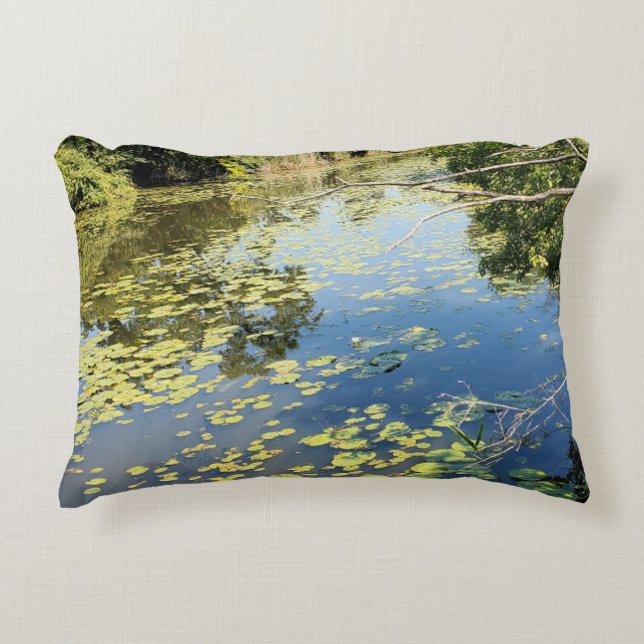 Almofada Decorativa Lago Erie Metropark River View (Frente)