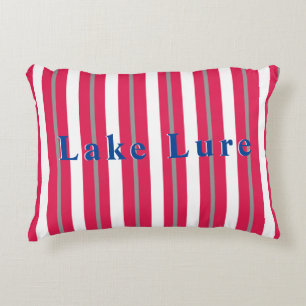 Almofada Decorativa Lago Personalizado ou Branco Vermelho de Praia Str
