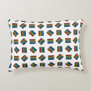 Almofada Decorativa Lápis de Coloração do Arco-Íris