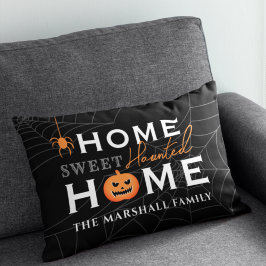 Almofada Decorativa Lar Doce Lar Assombrado Personalizado de Halloween