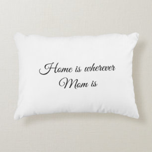 Almofada Decorativa Lar é onde a Mamãe está-almofada