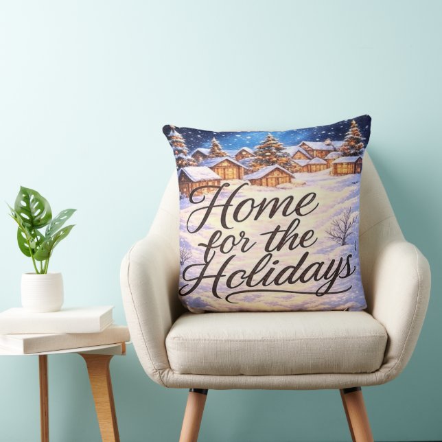 Almofada Decorativa 'Lar nas Festas' (Cadeira)