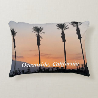 Almofada Decorativa Laranja Sunset em Oceanside Califórnia