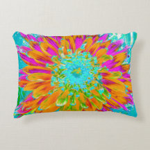 Laranja Tropical e Dália Rosa Quente