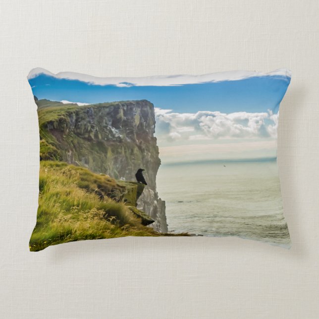 Almofada Decorativa Latrabjarg cliffs, Islândia (Frente)