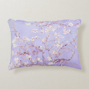 Almofada Decorativa Lavanda Flores de Amendoeira de Van Gogh